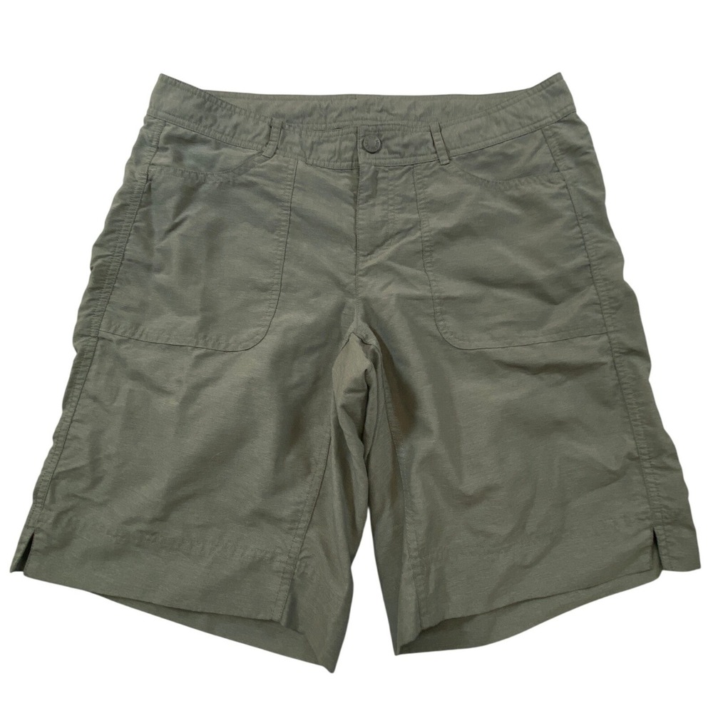 The North Face Olive Green Hiking Shorts Womens Size 10 Regular Packable